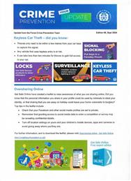 Crime prevention update