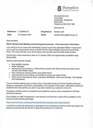 Improvements to Worthy Rd