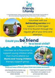 Volunteers for Friends of the Family Charity sought